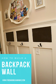 How to build a backpack wall. Quick and easy back pack wall design.