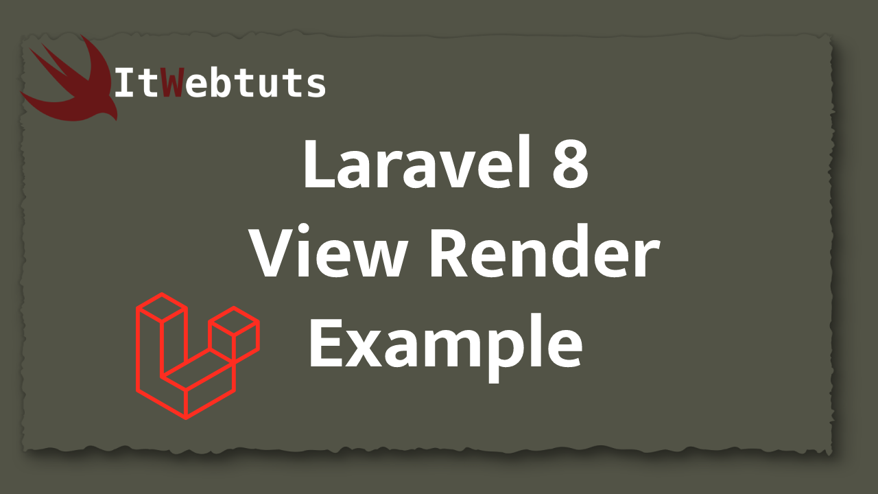 Laravel 8 View Render Example 