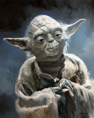 Yoda painting by Jeff Ward