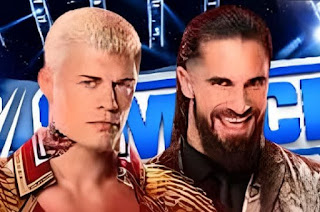 Cody Rhodes y Seth Rollins en WWE Smackdown.
