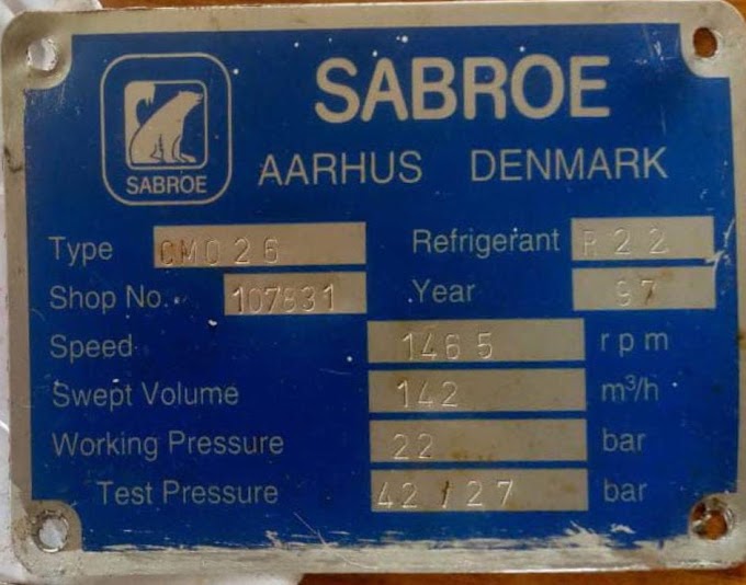 SABROE CMO26 AIR COMPRESSOR