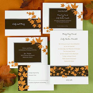 Cards and Wedding Invitations in Brown