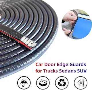 Seals strip Edge Trim Black U Extrusion Medium Size PVC Rubber Seal Protector