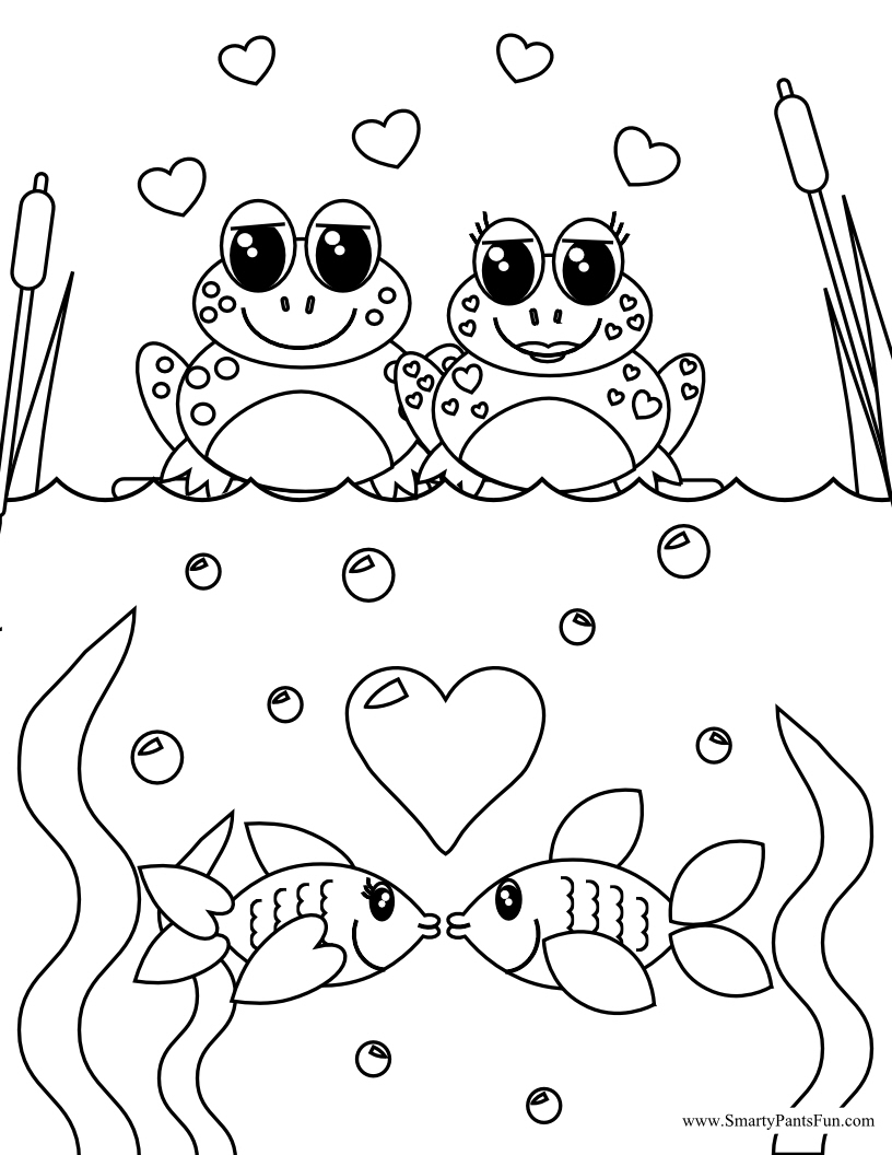 Smarty Pants Fun Printables: Valentines Coloring Page