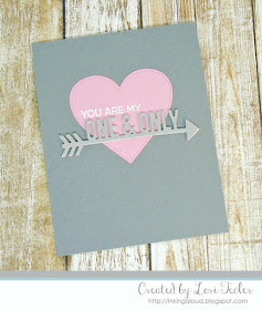 One & Only card-designed by Lori Tecler/Inking Aloud-stamps and dies from My Favorite Things