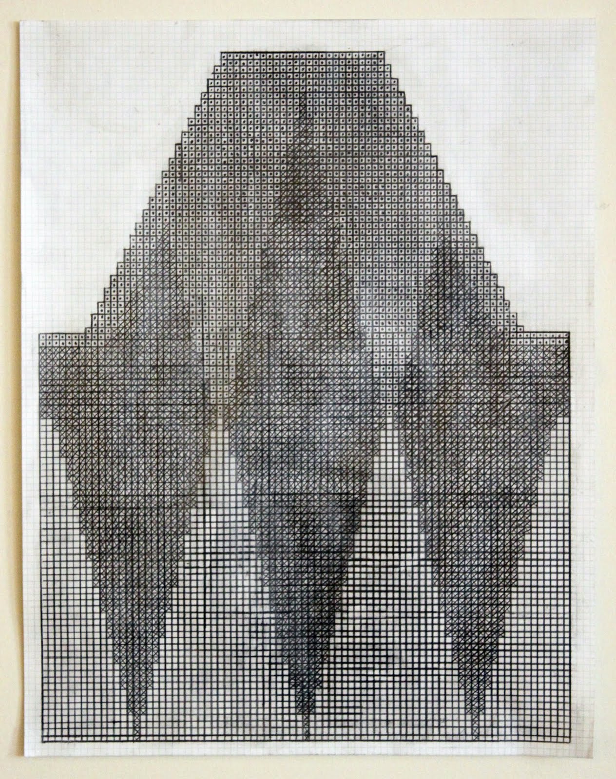 ... Cardigan, Style No. 8206, 2011, pencil on graph paper, 17 x 11 inches