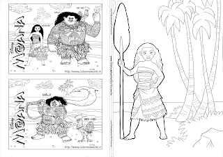 Moana: Free Printable Coloring Book.