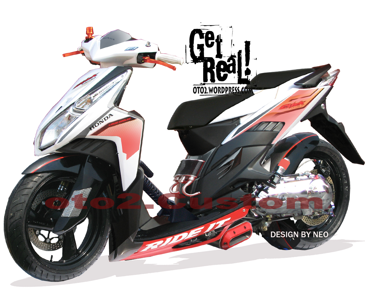 Modifikasi Motor Honda Vario Techno Cbs Lampak Modifikasi