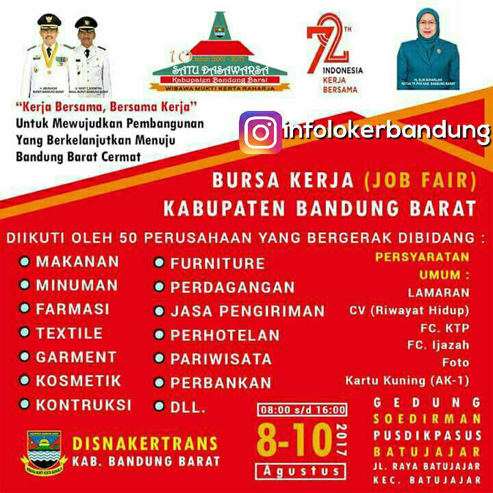 Bursa Kerja ( Job Fair ) Kabupaten Bandung Jawa Barat 