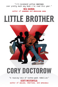 The American cover of Cory Doctorow's Little Brother