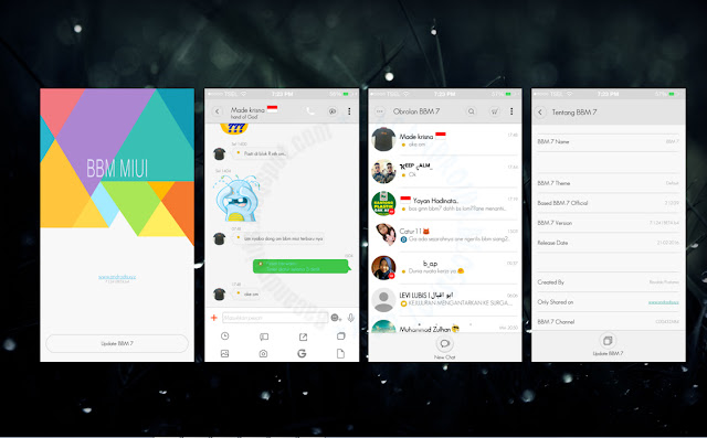 download BBM Mod Thema MIUI 7 Style Terbaru 