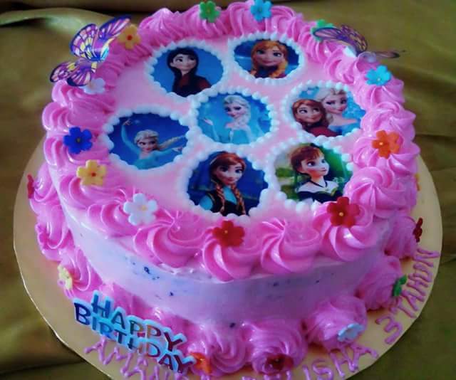 KEK GAMBAR  KARTUN FROZEN