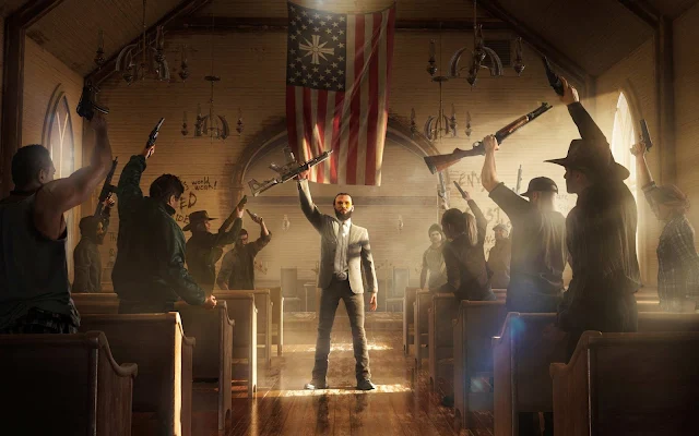 Free Far Cry 5 Artwork 2018 Game wallpaper. Click on the image above to download for HD, Widescreen, Ultra HD desktop monitors, Android, Apple iPhone mobiles, tablets.