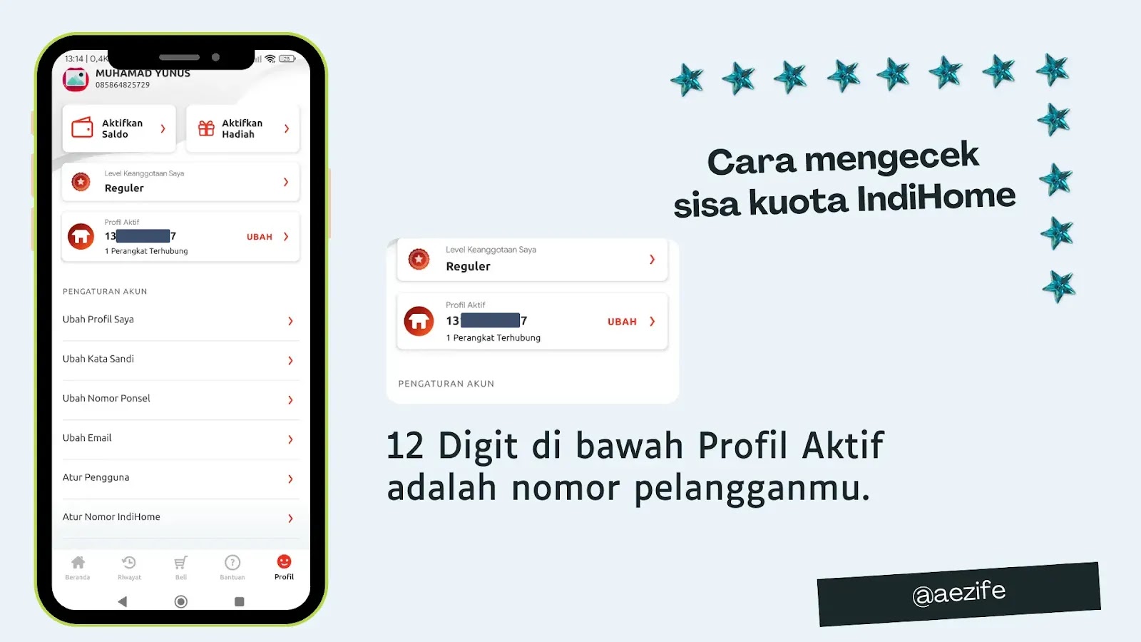 Cara Mengecek Sisa Kuota IndiHome Terbaru by @aezife