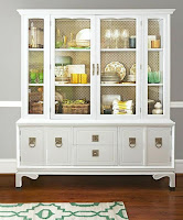 White hutch for dining room furniture decoration