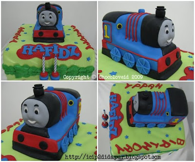 Thomas  Train Birthday Cake on Icip Icip Di Dapur  Thomas Train Birthday Cake For Hafidz