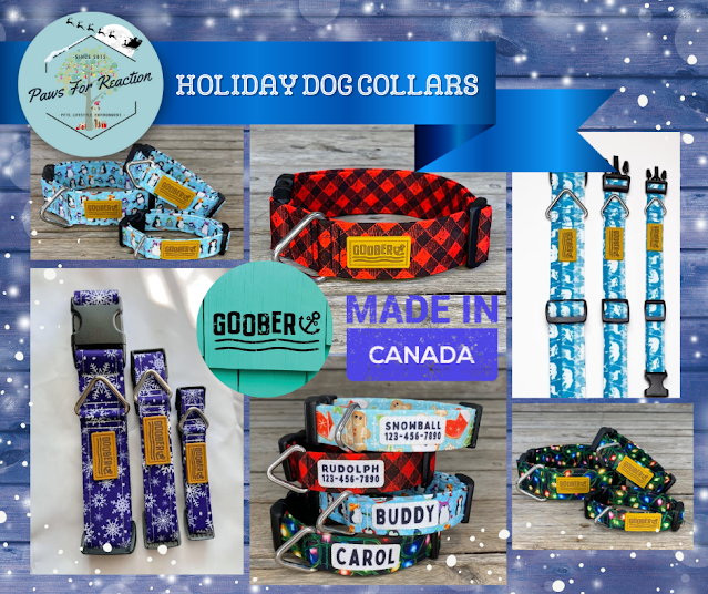 Etsy Holiday Gift Guide: Dog collars that are made in Canada Goober dog collars