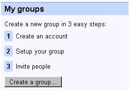 Create google group