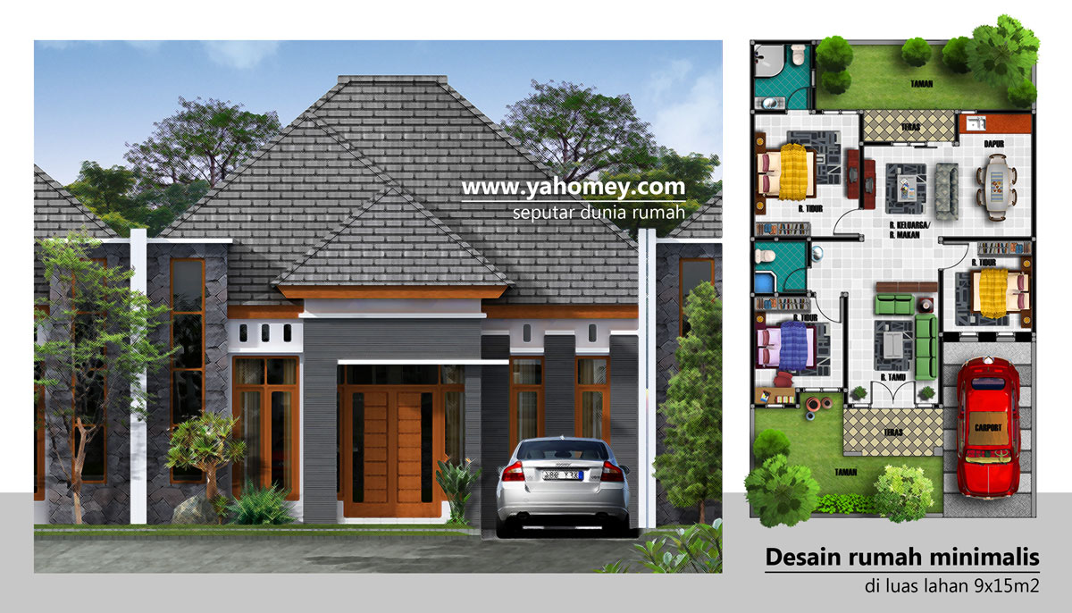    Rumah Minimalis di Lahan 9x15m2 (free design) | Seputar Dunia Rumah