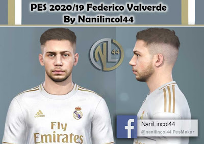 PES 2020 Faces Federico Valverde by Nanilincol44