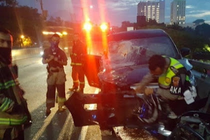 Di duga tabrak fly over pasutri pengemudi mobil tewas