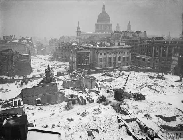 London bomb damages, January 1942 worldwartwo.filminspector.com