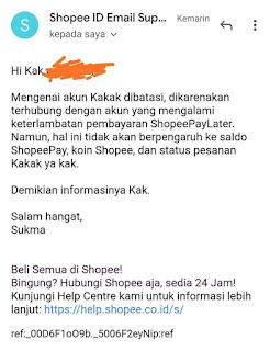 Cara Mengaktifkan Akun Shopee yang Dibatasi Karena Keterlambatan Bayar Shopee Paylater