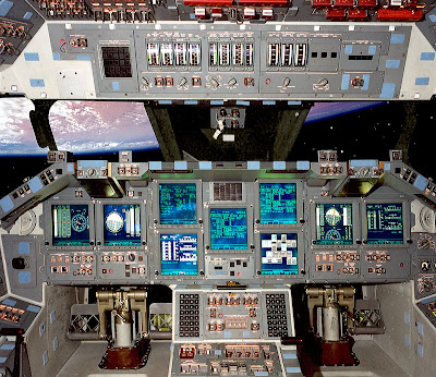 space shuttle cockpit pictures. Atlantis Space Shuttle.