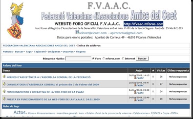 web foro fvaac imagen