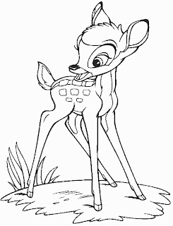 bambi disney coloring pages