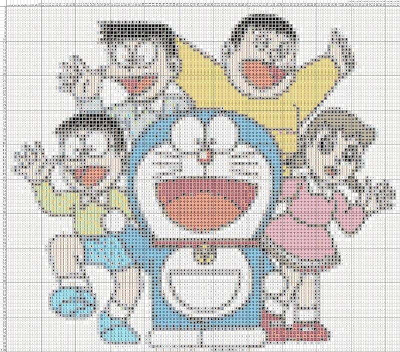 10+ Pola Tato Doraemon