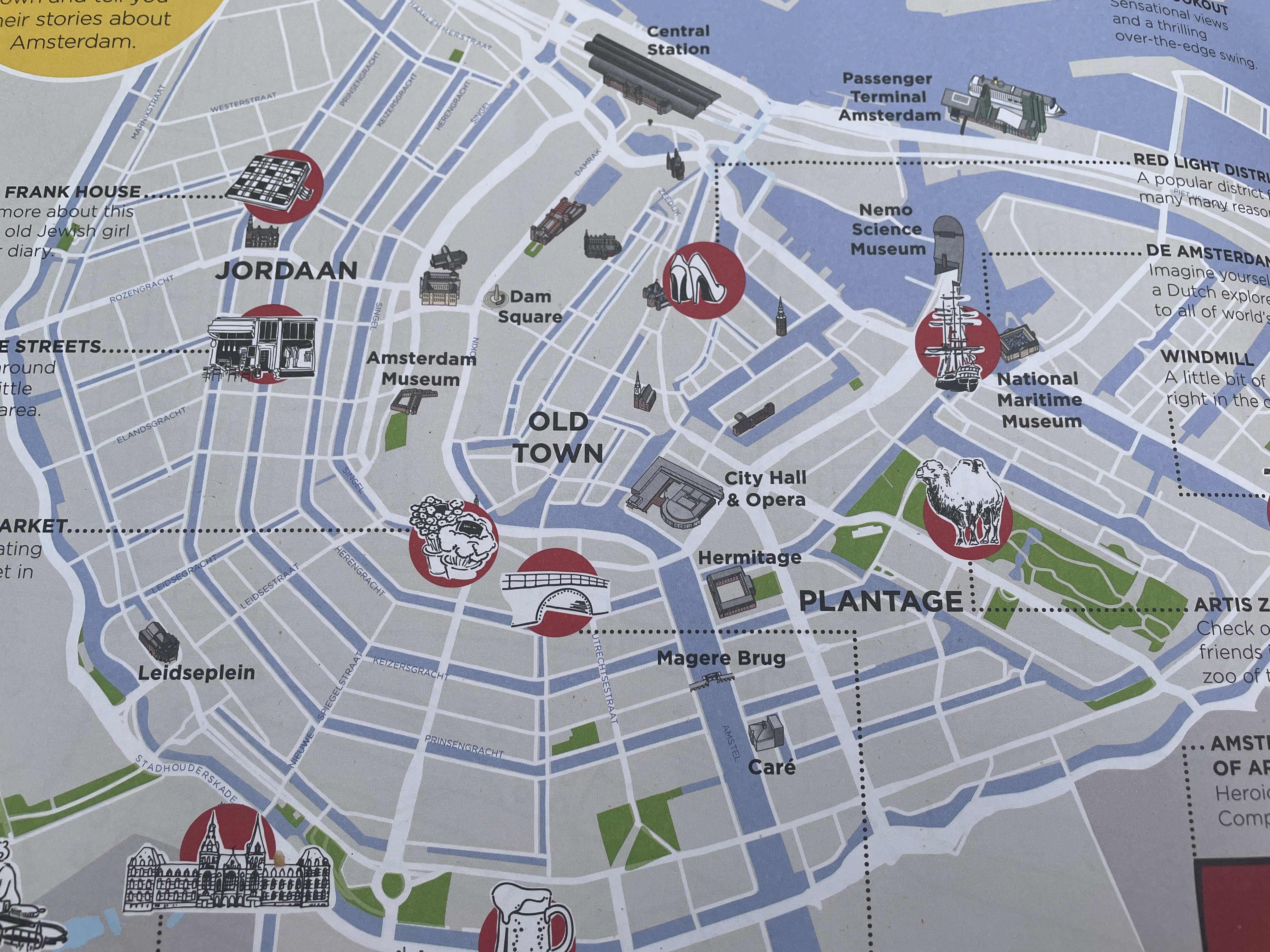 map of canals in Amsterdam