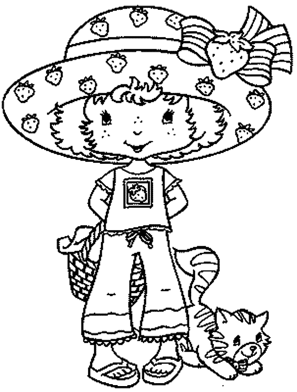 Strawberry Shortcake Coloring Pages title=