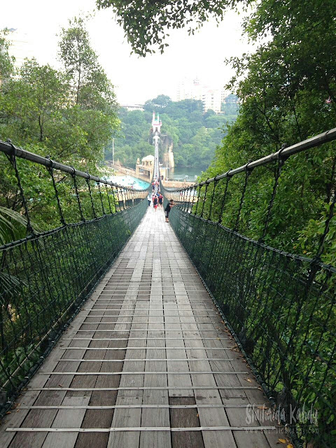 mencabar diri,jambatan gantung sunway lagoon