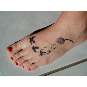 Outstanding Tarantula Tattoo On Foot 