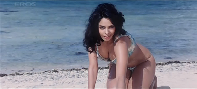 Mallika Sherawat Boobs Show in Hot Bikini | Big Breast Exposed