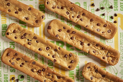 Subway Footlong Chocolate Chip Cookies.