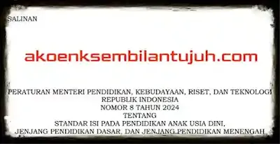 Permendikbudristek Nomor 8 Tahun 2024