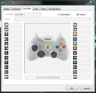 Controller Xinput game pes