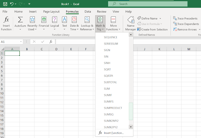 Functions in Excel