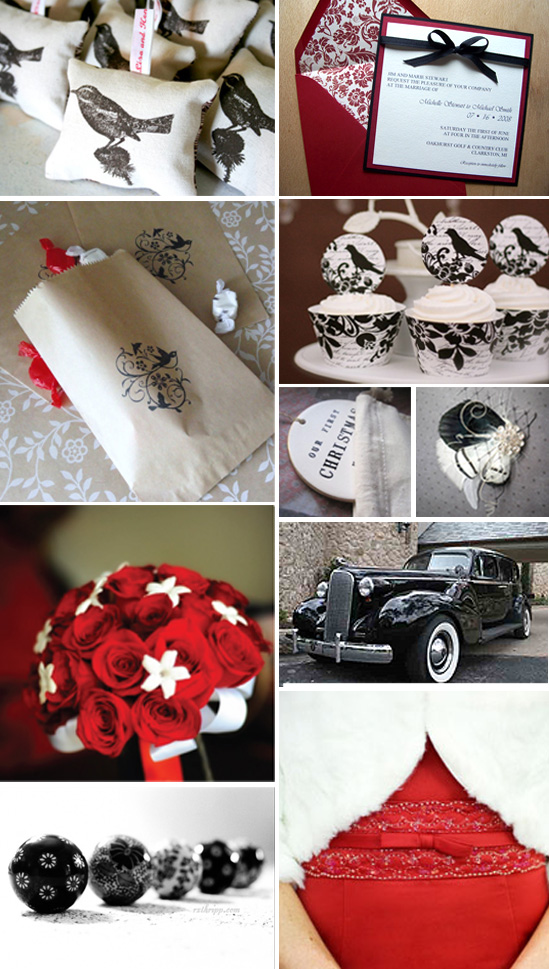 Four Calling Birds Wedding Inspiration Board