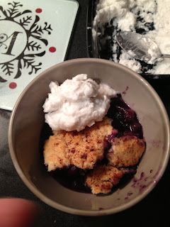 Berry Cobbler and Coconut Milk Ice Cream