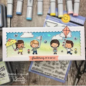 Sunny Studio Stamps: Spring Showers Customer Card by Davina