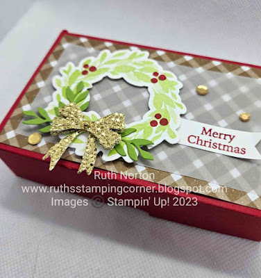 stampin up, cottage wreath