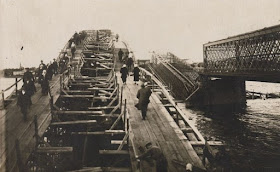 Строительство моста через Даугаву после войны