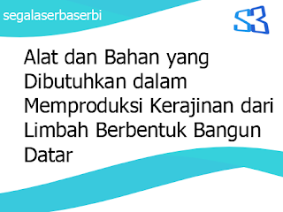  Alat  dan Bahan yang Dibutuhkan dalam Memproduksi Kerajinan  