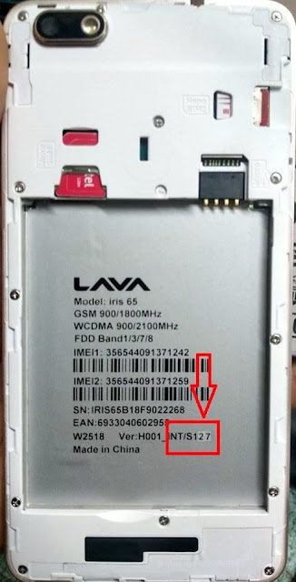 LAVA iris 65 S127 Flash File Download