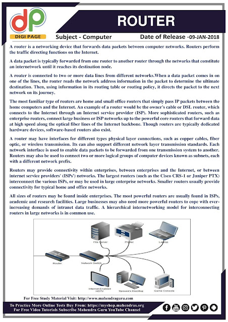 DP | IBPS SO Special : Router | 09 - 01 - 2018