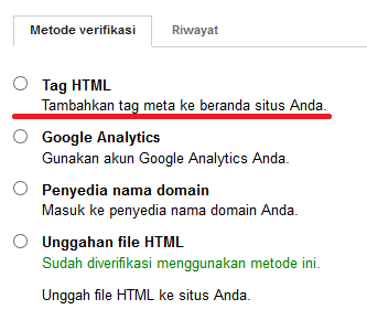 Cara Verifikasi Website/Blog di Google