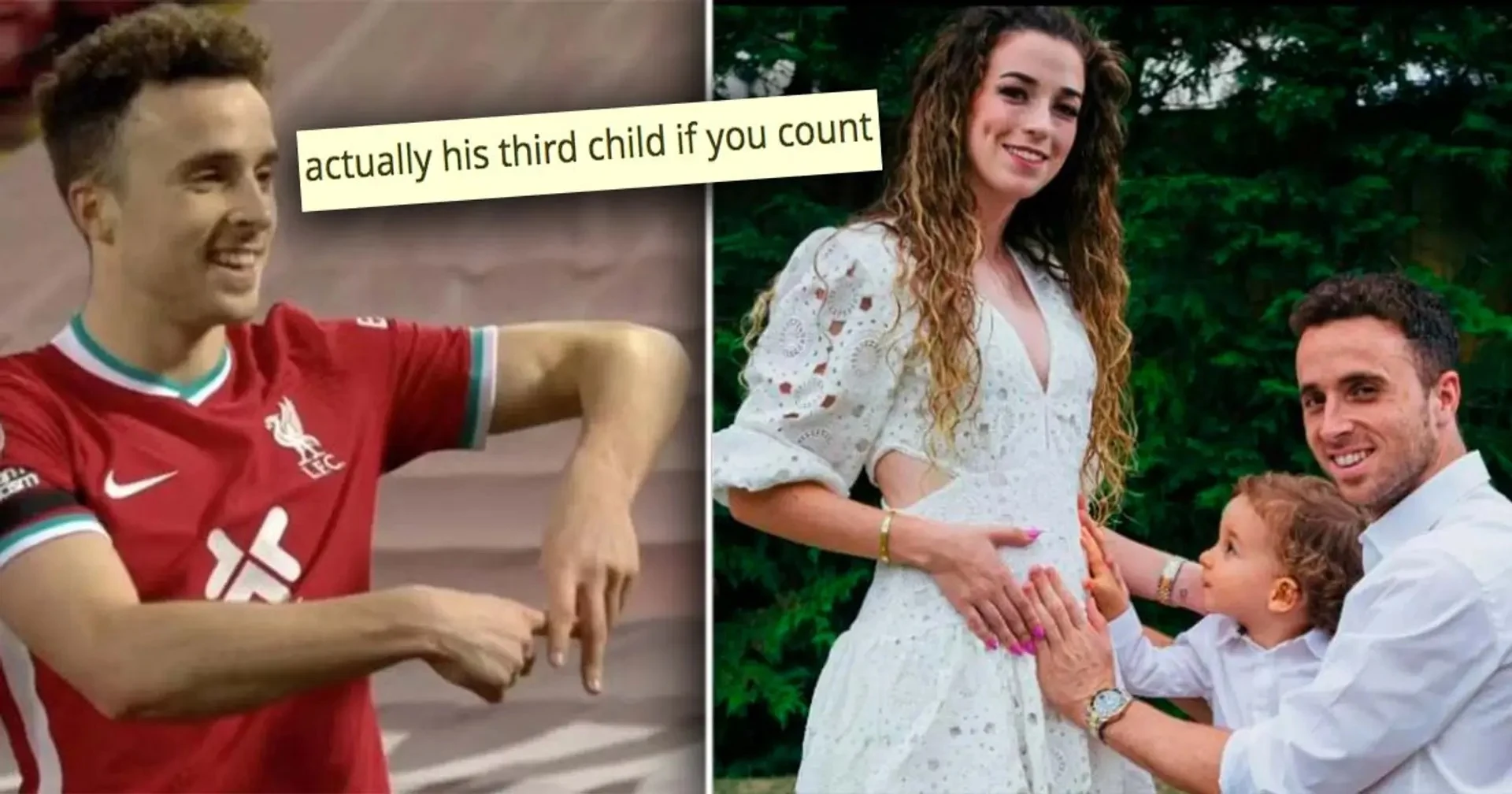 Diogo Jota set to welcome second addition to his family, fan jokes it will be his third